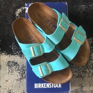 Turquoise Arizona Birkenstock’s